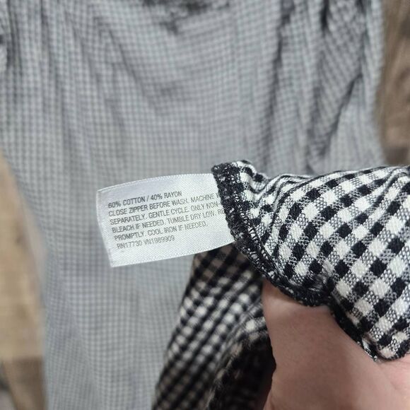 A New Day Gingham Plaid Midi Fit and Flare Dress - Picture 5 of 5